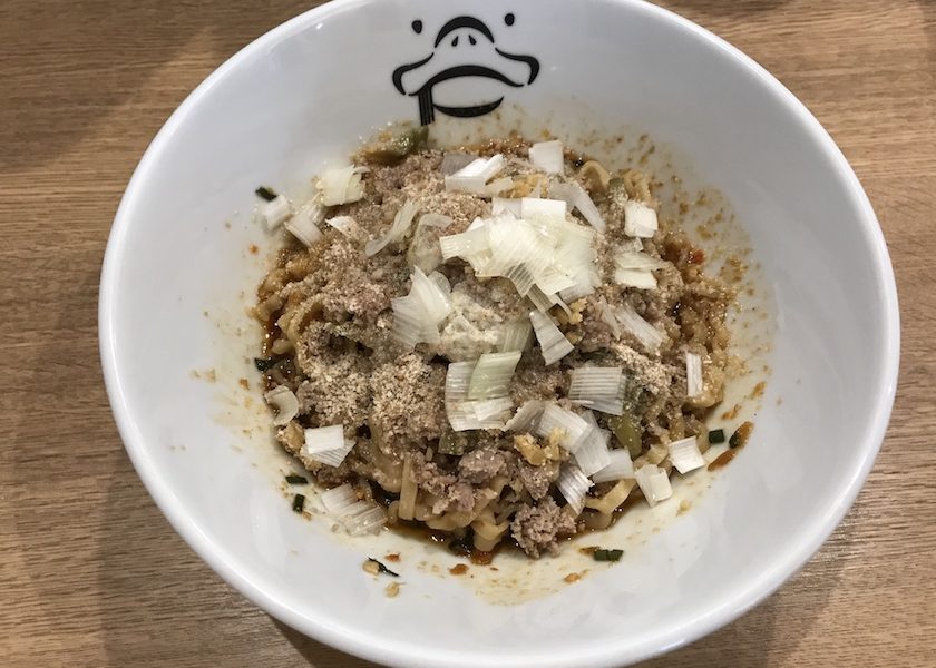 汁なしの辛い和え麺