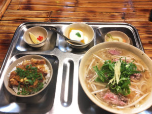 「アンゴン」のベトナム汁麺ランチ 1,000円(税込)