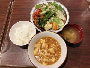 麻婆豆腐定食¥850