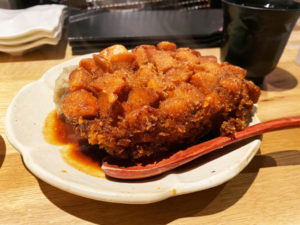 和風コロッケ定食(1500円)「日本料理美松」