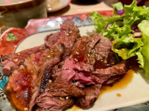 牛ハラミのローストビーフ定食（¥1000税込）「空色Color」