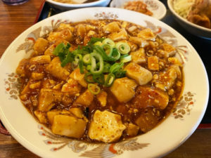 麻婆豆腐定食(800円)「味宝楼」