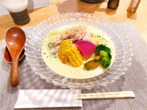「麦×鶏」冷やしコーンスープ麺 1,000円(税込)