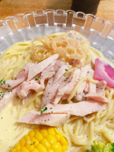 「麦×鶏」冷やしコーンスープ麺 1,000円(税込)