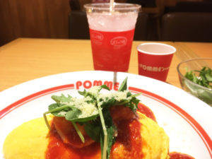 「ポムズファーム」エビチーズランチセット（Sサイズ）1,419円(税込）