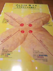 オムライス　原寸大