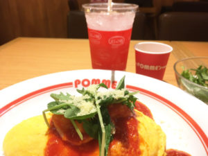 「ポムズファーム」エビチーズランチセット（Sサイズ）1,419円(税込）