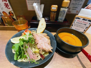 「海老鶏麺蔵」の海老つけ麺(ノーマル) ￥850円
