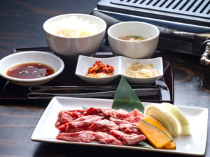 「肉屋金星」国産 上焼肉定食 ¥950