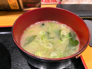 「大阪産料理 空」お味噌汁