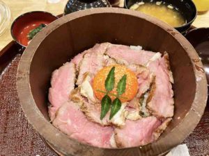 「牛ノ福」肉まぶし膳¥960