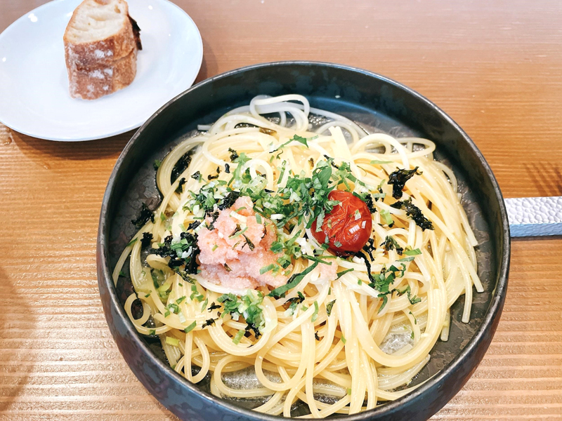「G-Tutto」の明太子と焼きトマトのスパゲッティ 1,000円(税込)