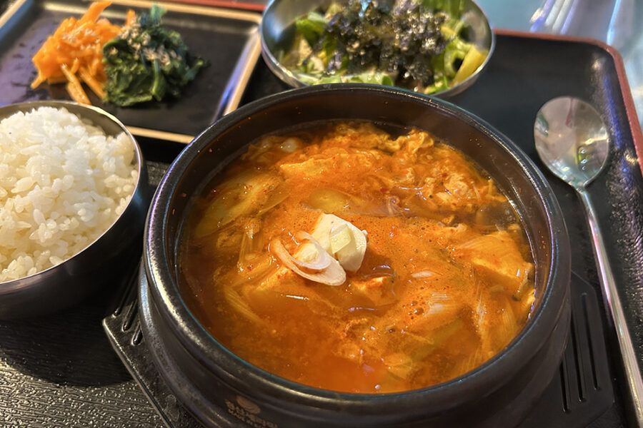 「あぶろ」スンドゥブチゲ定食1200円