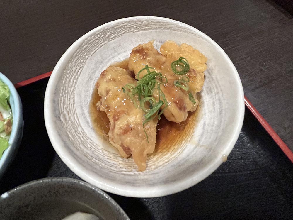 「きたの」豚天甘酢あんかけ